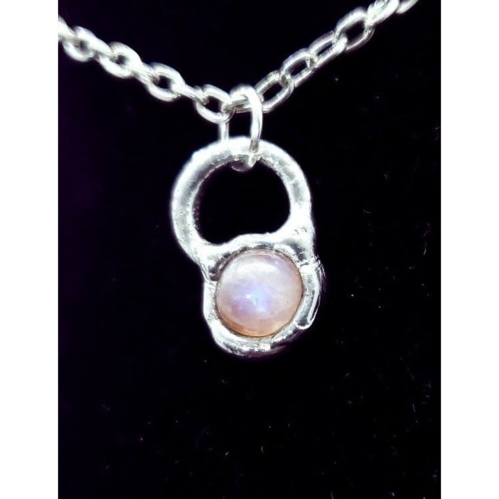 Moonstone crystal necklace mini